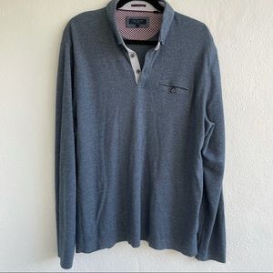 Ted Baker London Men's Long Sleeved Polo size 7